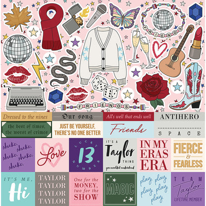 Reminisce TAYLOR FOREVER 12&quot;X12&quot; Scrapbook Kit 9pc