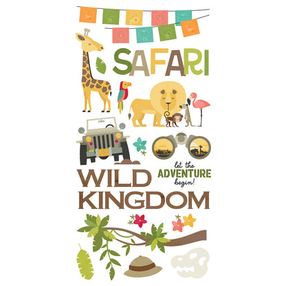 Simple Stories SAY CHEESE WILD Foam Stickers 44pc