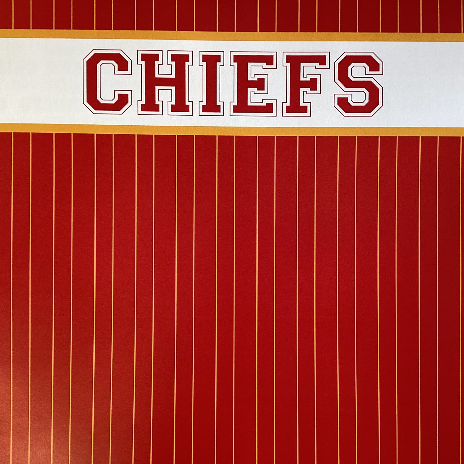 Scrapbooksrus CHIEFS FOOTBALL 12&quot;X12&quot; Scrapbook Paper Kit 12 Sheets