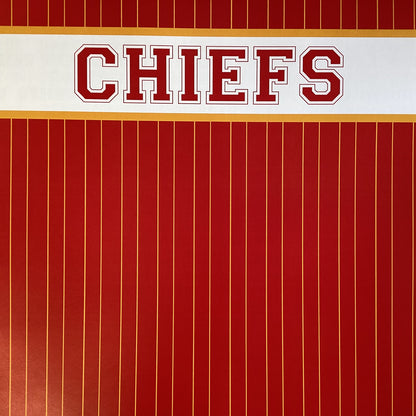 Scrapbooksrus CHIEFS FOOTBALL 12&quot;X12&quot; Scrapbook Paper Kit 12 Sheets