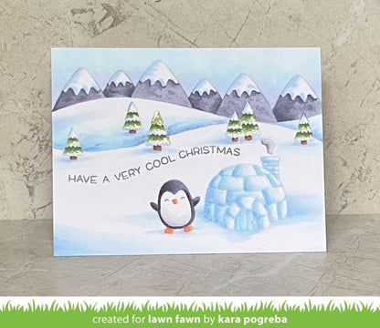 Lawn Fawn PENGUIN PARTY Stamp &amp; Die Set