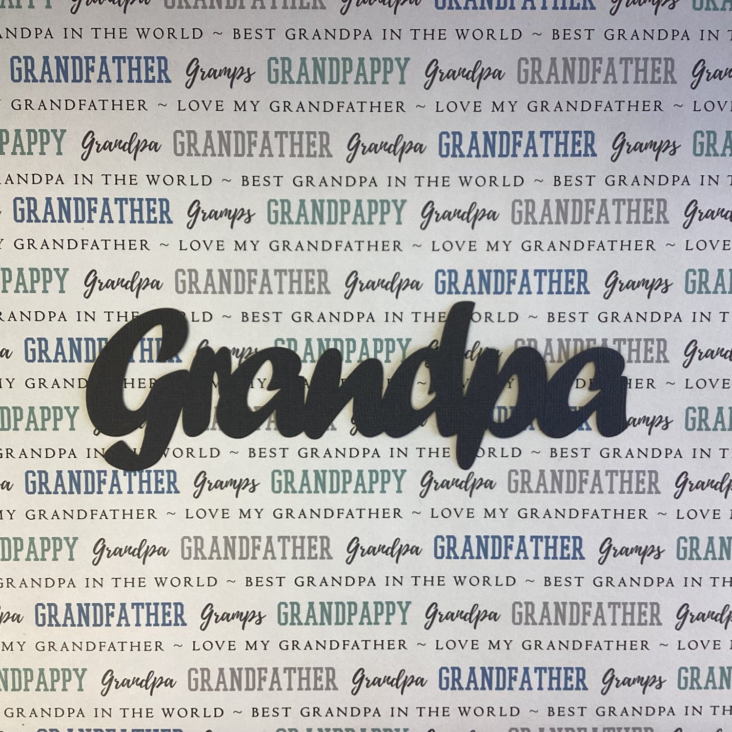 GRANDPA Title Laser Die Cut