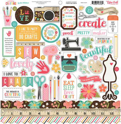 Echo Park I’D RATHER BE CRAFTING 12&quot;x12&quot; Scrapbook Collection Kit