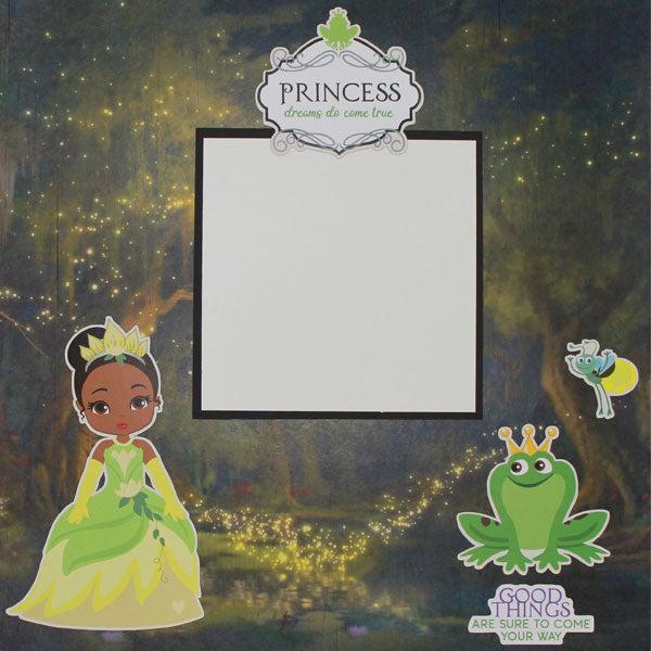 Scrapbook Customs GREEN PRINCESS Tiana Sticker 6pc