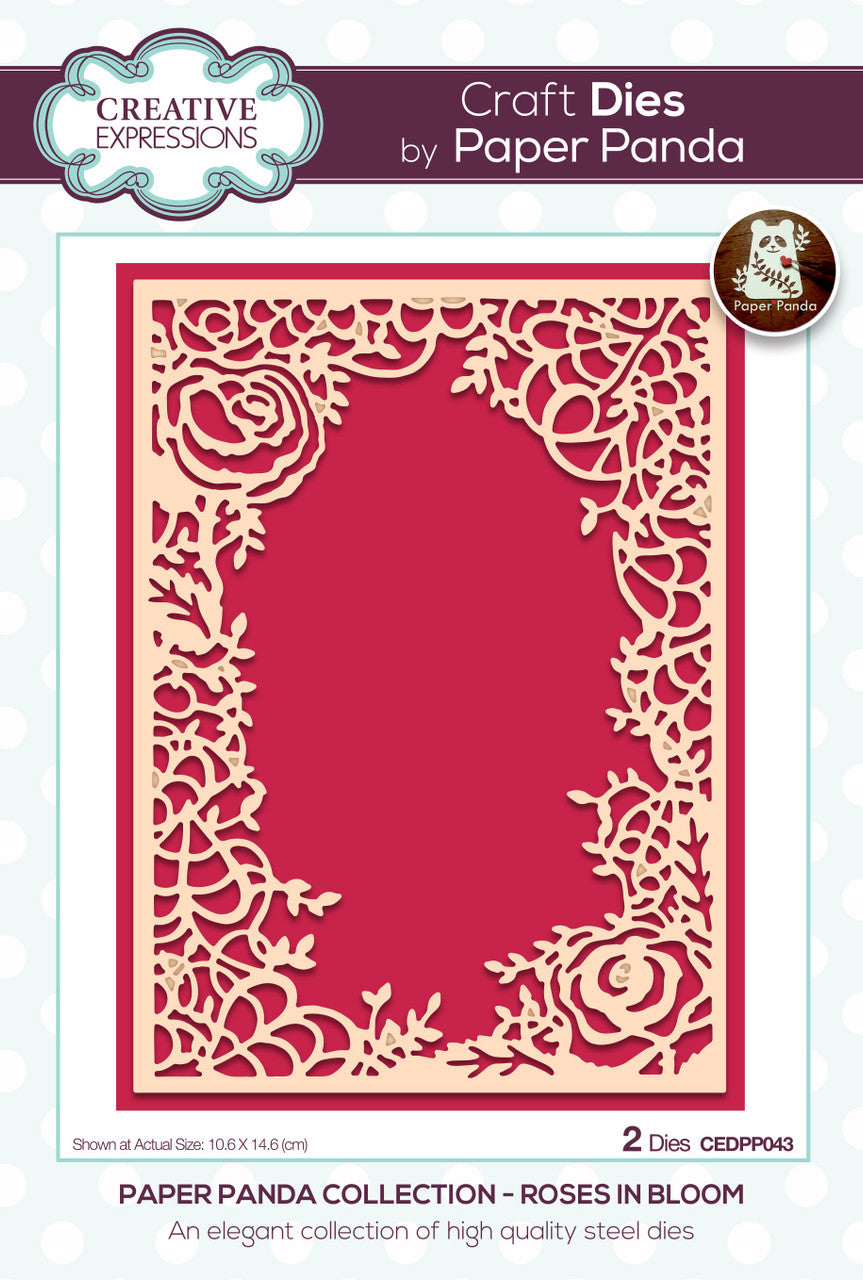 Creative Expressions ROSES IN BLOOM Metal Craft Dies 2pc
