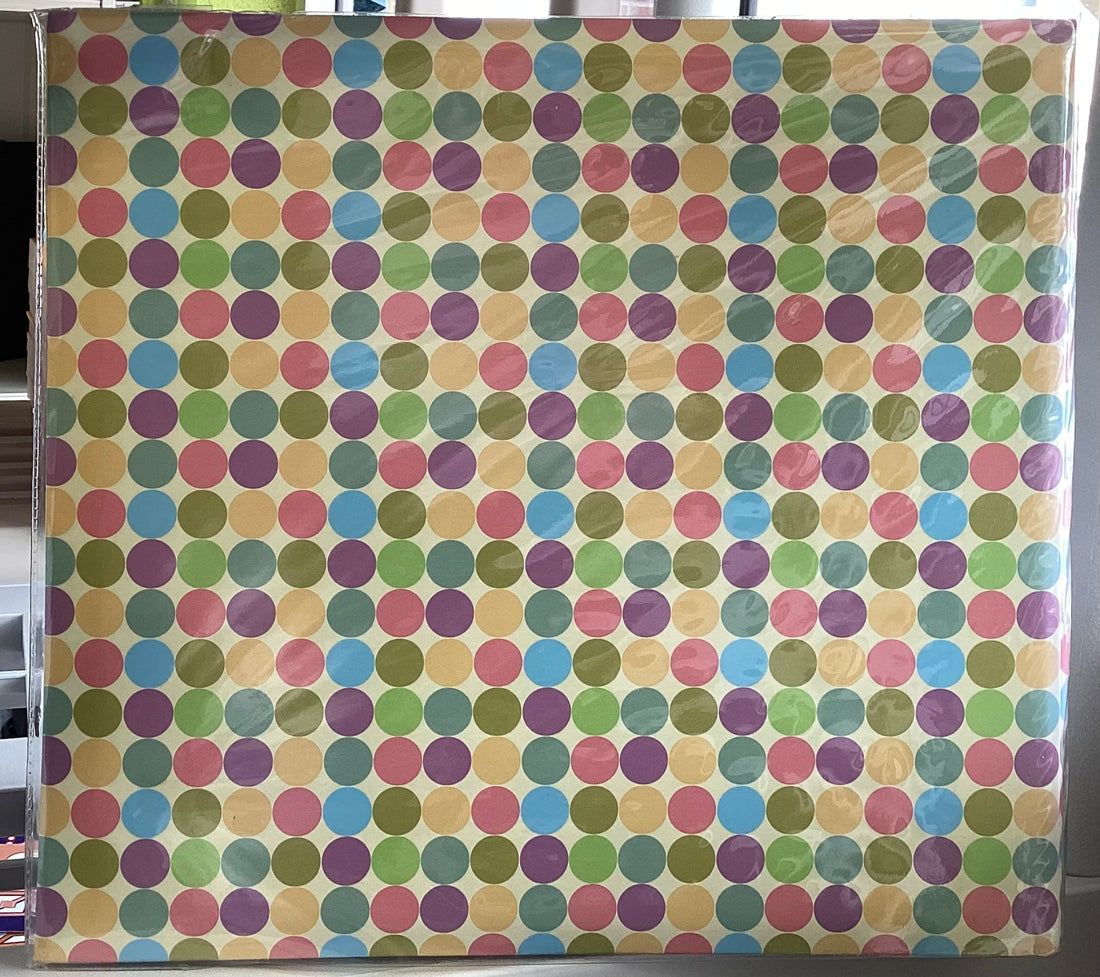 PASTEL DOTS 12”x12” Postbound Scrapbook Album