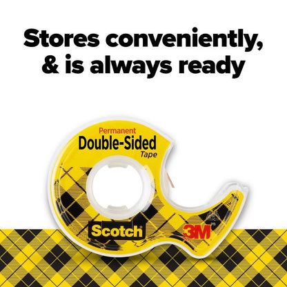 Scotch Permanent DOUBLE-SIDED Tape 0.5” X 450”
