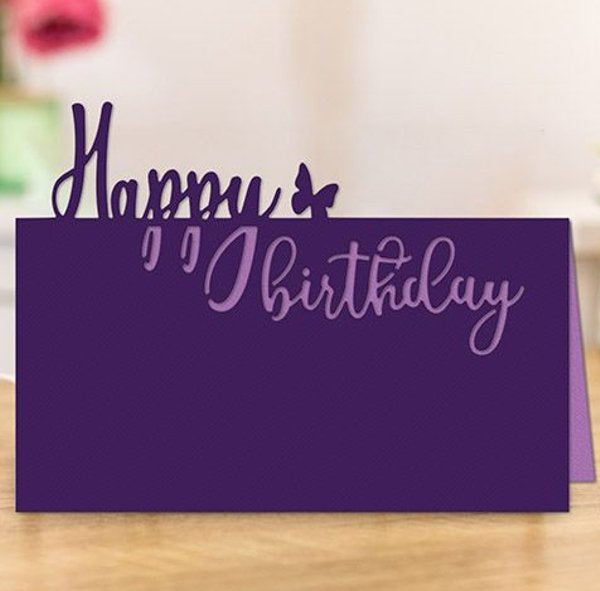 Gemini Expressions HAPPY BIRTHDAY Metal Die Set 1pc