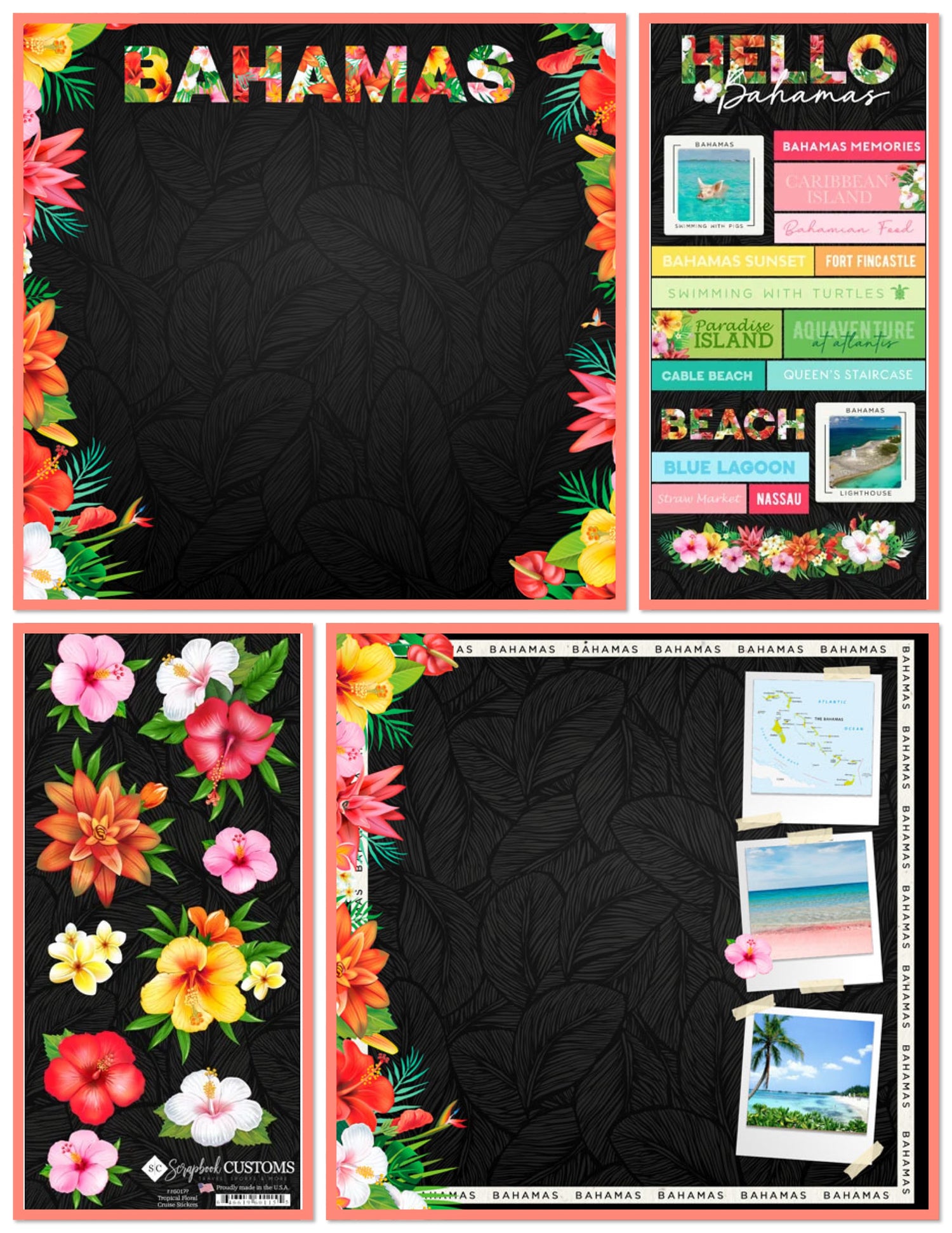 Scrapbooksrus BAHAMAS 12”X12” Scrapbook Kit