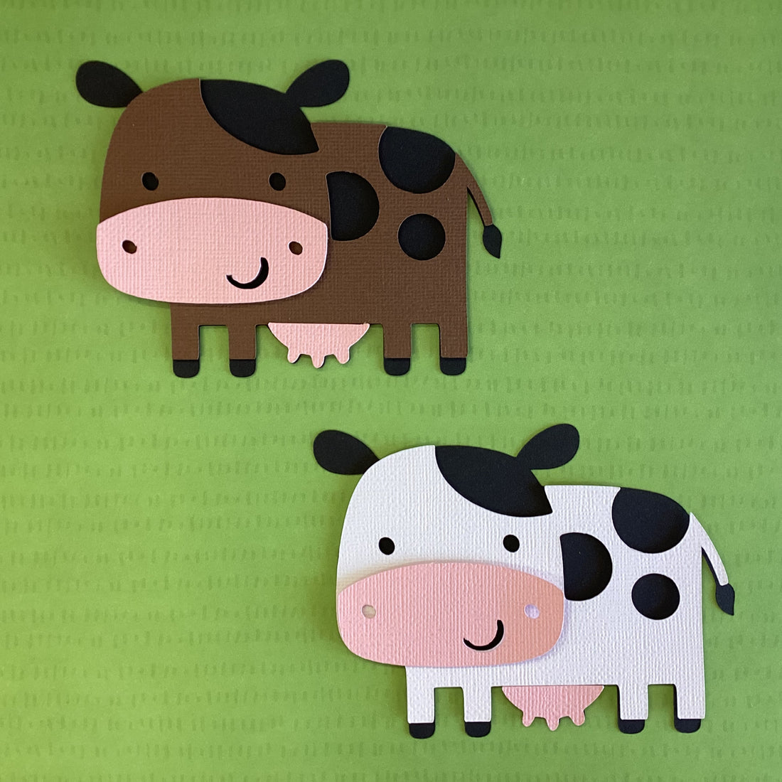 COW Custom Scrapbook Die Cut Embellishment