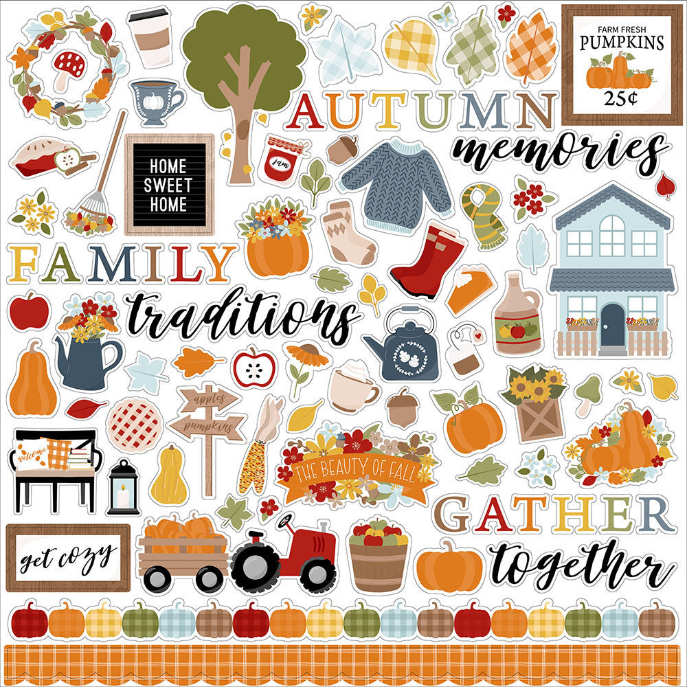 Echo Park FALL FEVER 12"X12" Scrapbook Collection Kit