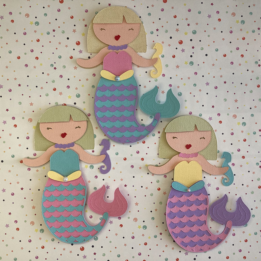 MERMAID Scrapbook Die Cut Embellishment