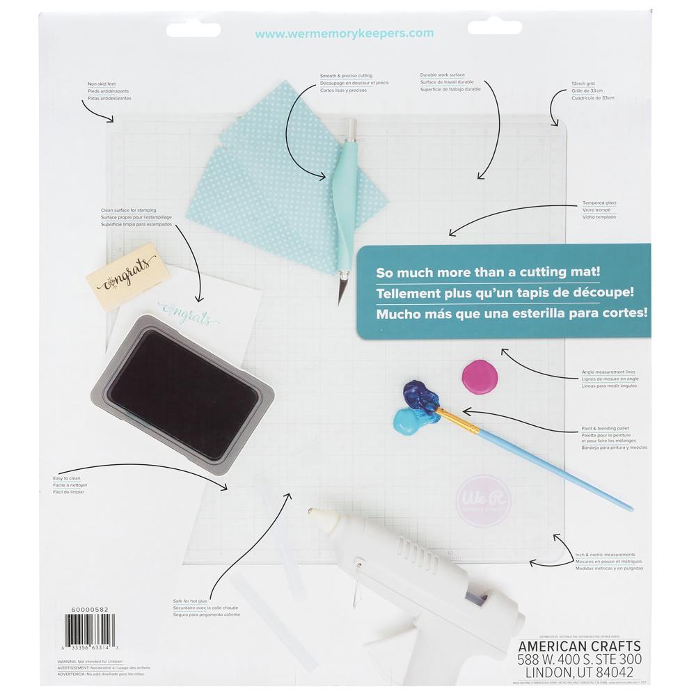 We R Memory Keepers PRECISION GLASS CUTTING MAT 13”X13”