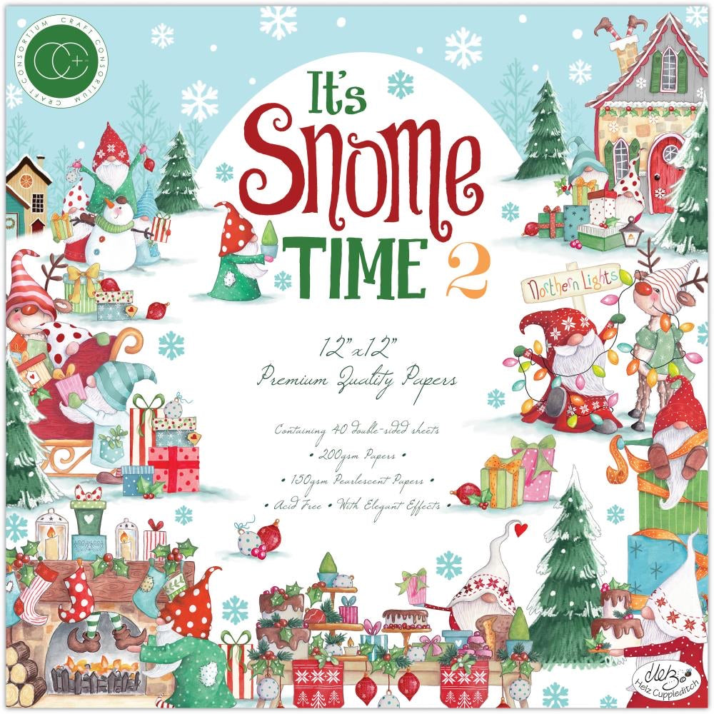 Craft Consortium IT’S SNOME TIME 2 12X12 Premium Paper Pad