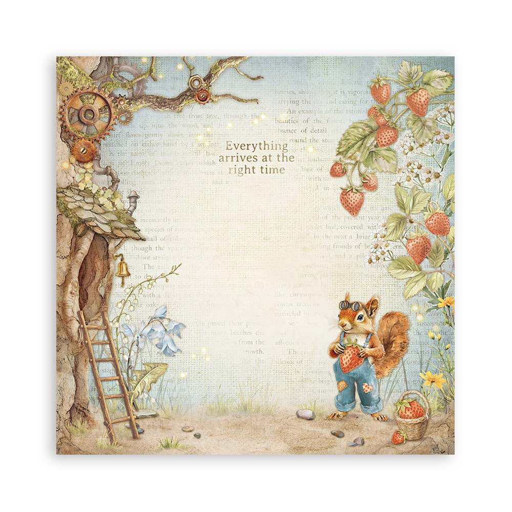 Stamperia HIDDEN GROVE MAXI PAD 12&quot;X12&quot; Scrapbook Paper Pack