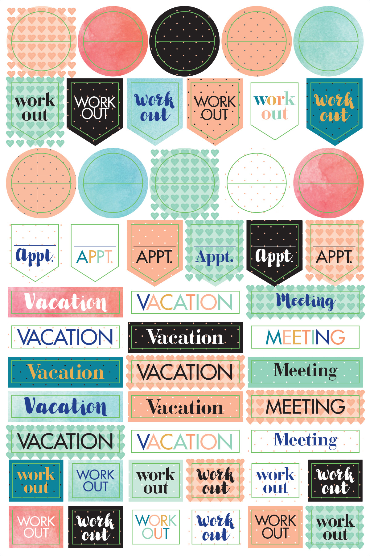 Peter Pauper Planner Stickers MOM&