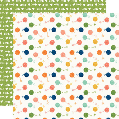 Simple Stories FUR BABY CAT 12”X12” Scrapbook Paper