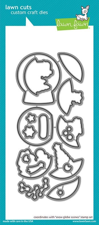 Lawn Fawn SNOW GLOBE SCENES Stamp &amp; Die Set