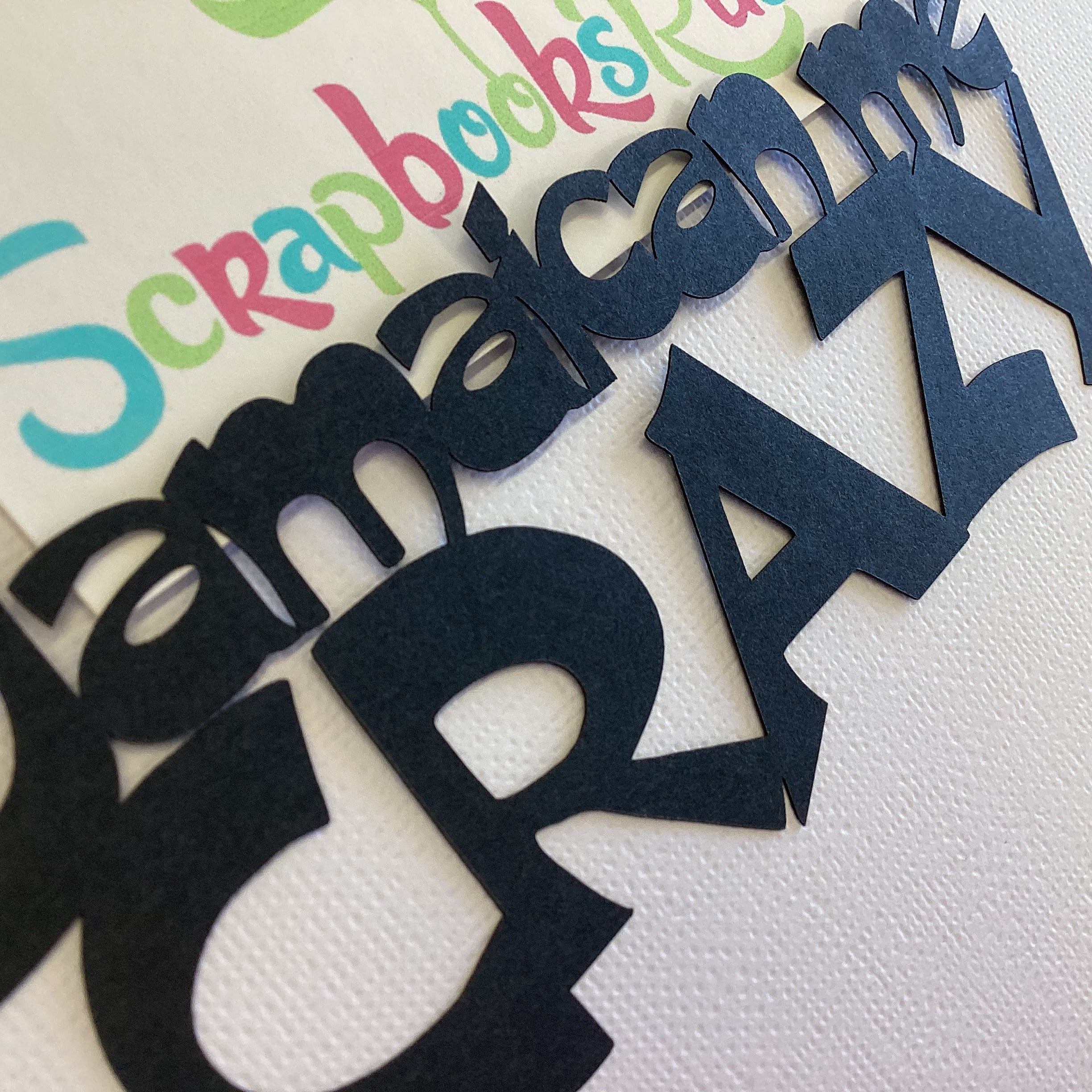 Laser Cut JAMAICA ME CRAZY Diecut Scrapbook Title