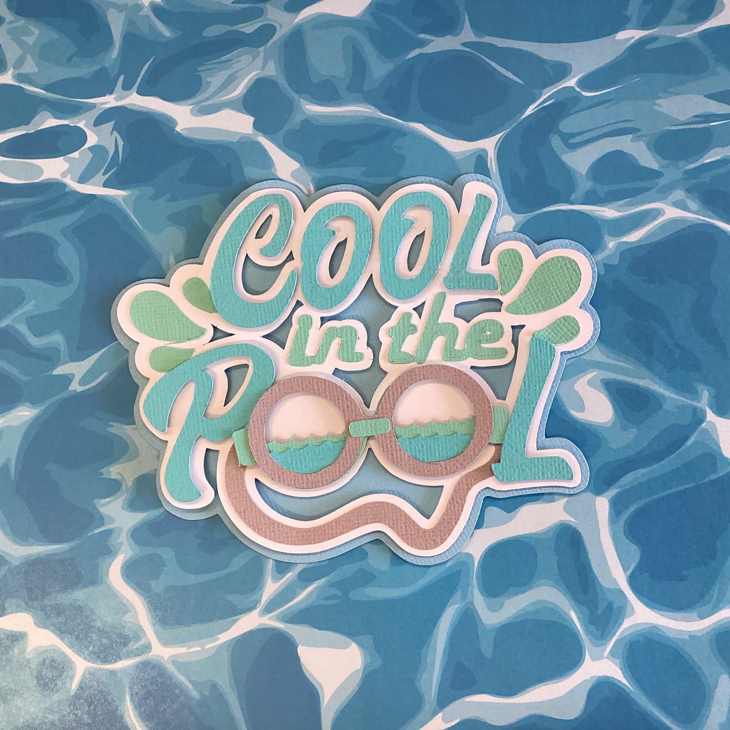 Summer COOL IN THE POOL Die Cuts