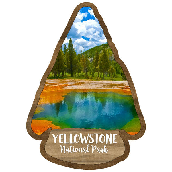National Park YELLOWSTONE WATERCOLOR Paper &amp; Stickers 4pc Kit