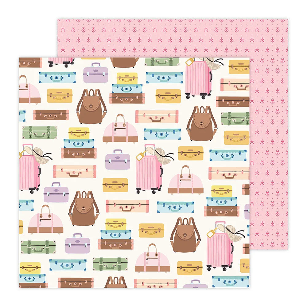 Bea Valint SMILES FOR MILES 12”X12” Scrapbook Paper