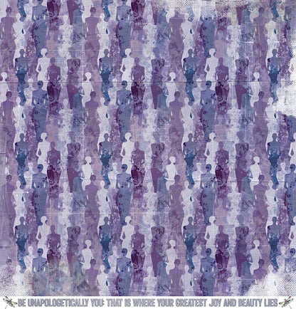 49 and Market PLUME &amp; PETAL 12X12 Scrapbook Paper