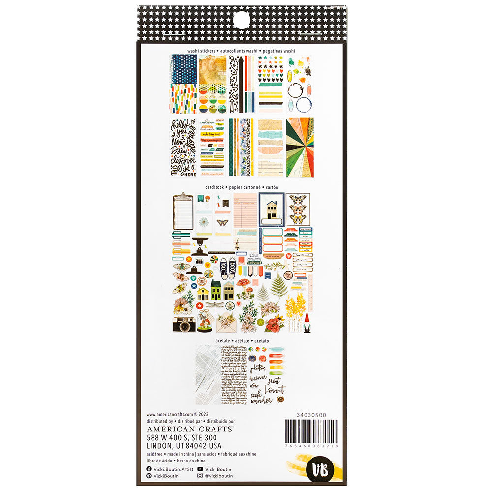 American Crafts Vicki Boutin ART FOR EVERYONE Ephemera Pack 280pc