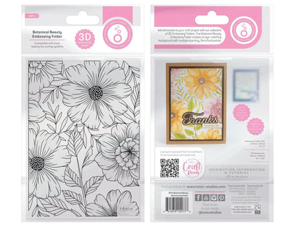 Tonic Studios BOTANICAL BEAUTY 3D Embossing Folder