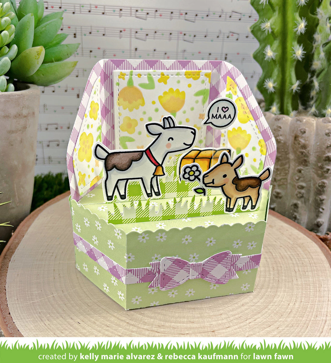 Lawn Fawn PLATFORM POP-UP Box Card Custom Craft Die 13 pc