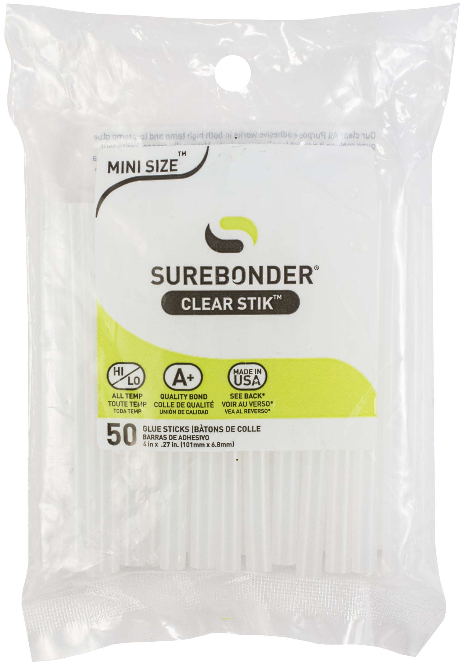 Surebonder ALL PURPOSE MINI GLUE STICKS Clear 50pc
