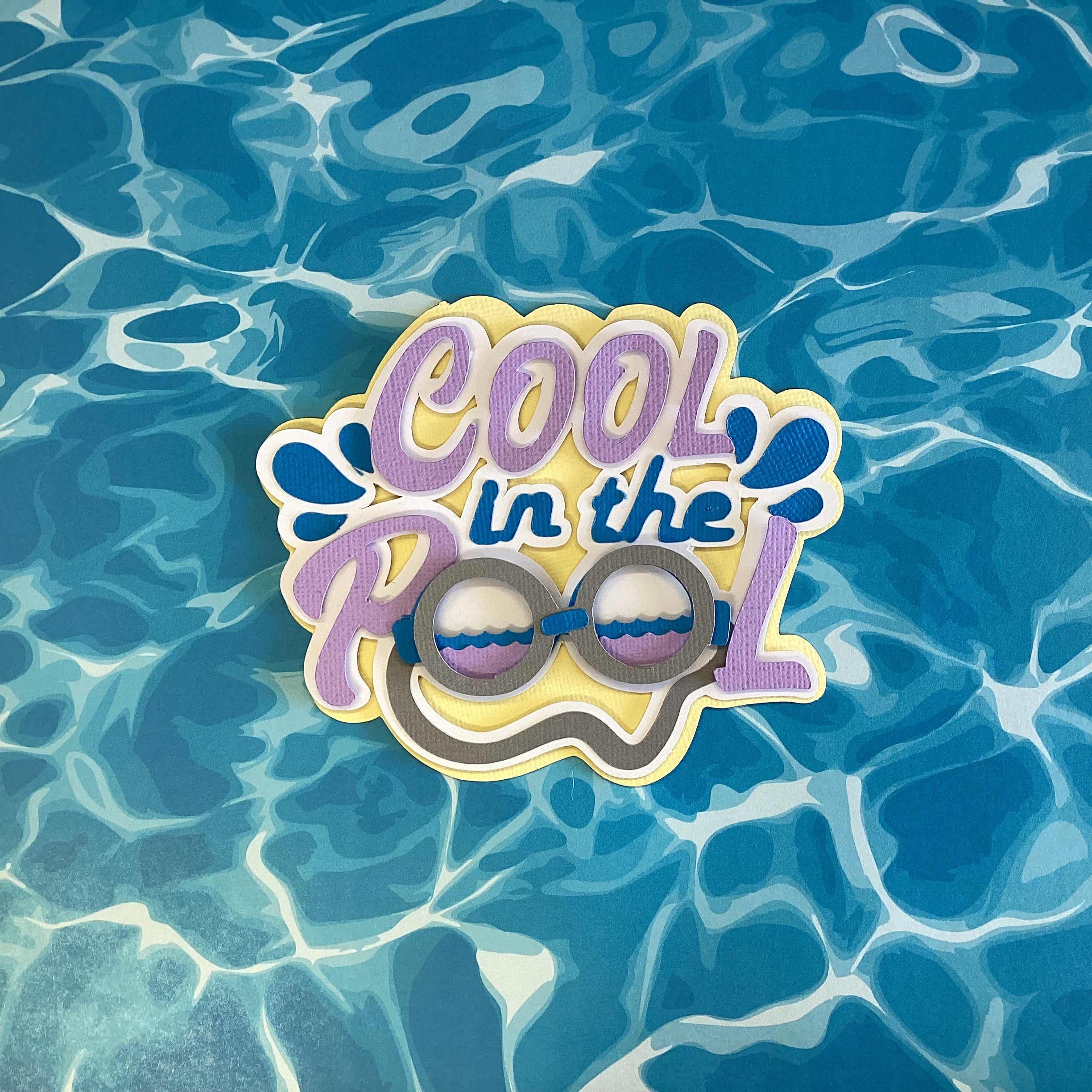 Summer COOL IN THE POOL Die Cuts