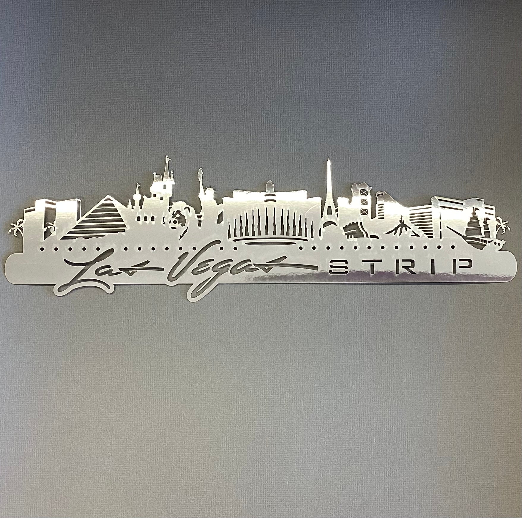 LAS VEGAS STRIP Skyline Travel Border Laser Cuts LV