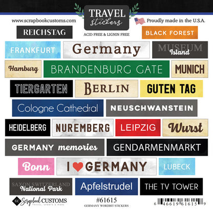 Scrapbooksrus GERMANY SIGHTS 12”X12” Scrapbook Kit