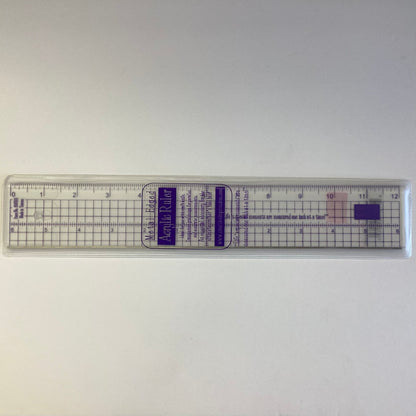 Creative Impressions ACRYLIC RULER Metal Edged