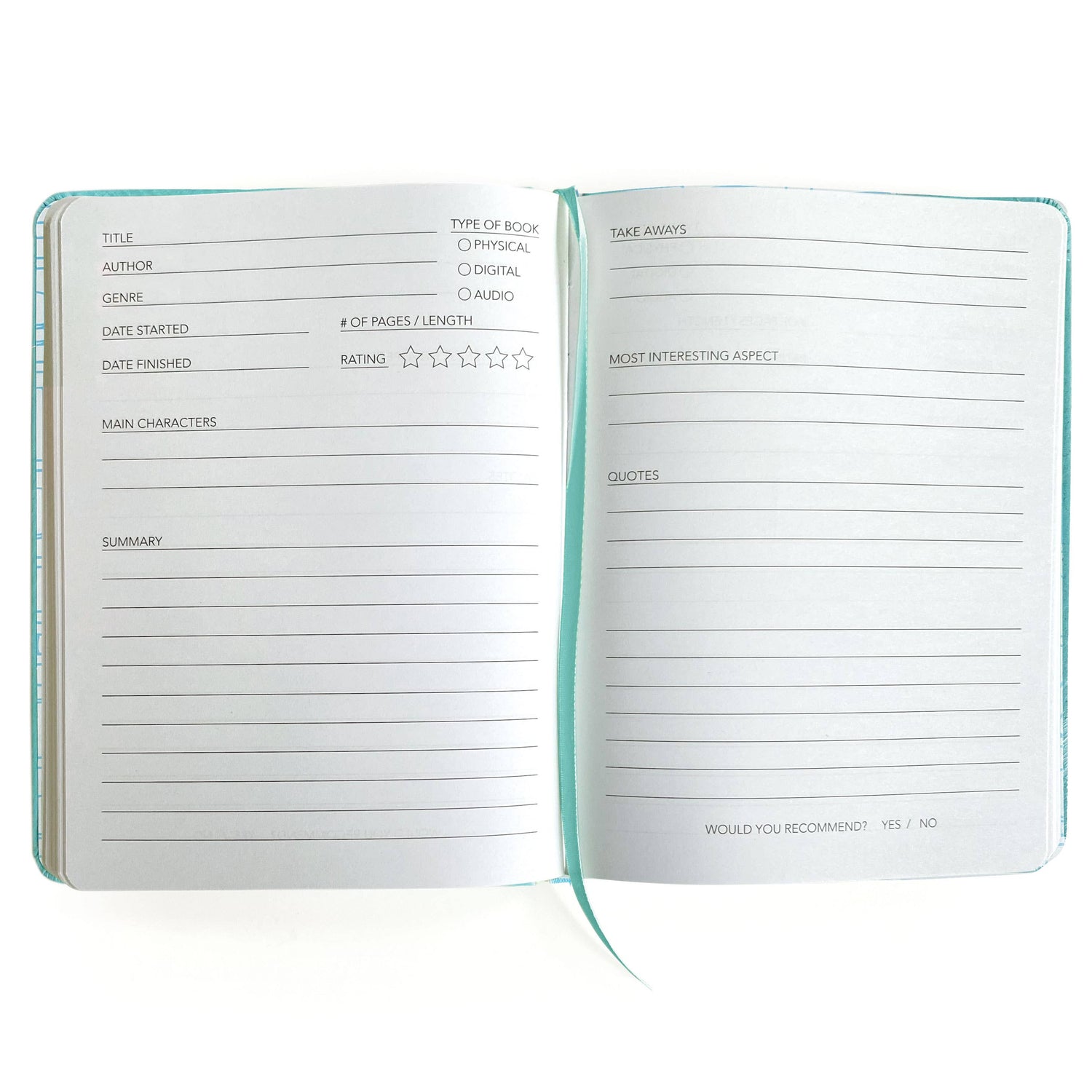 Paper House Literary Journal WELL READ BLUE Book Tracker
