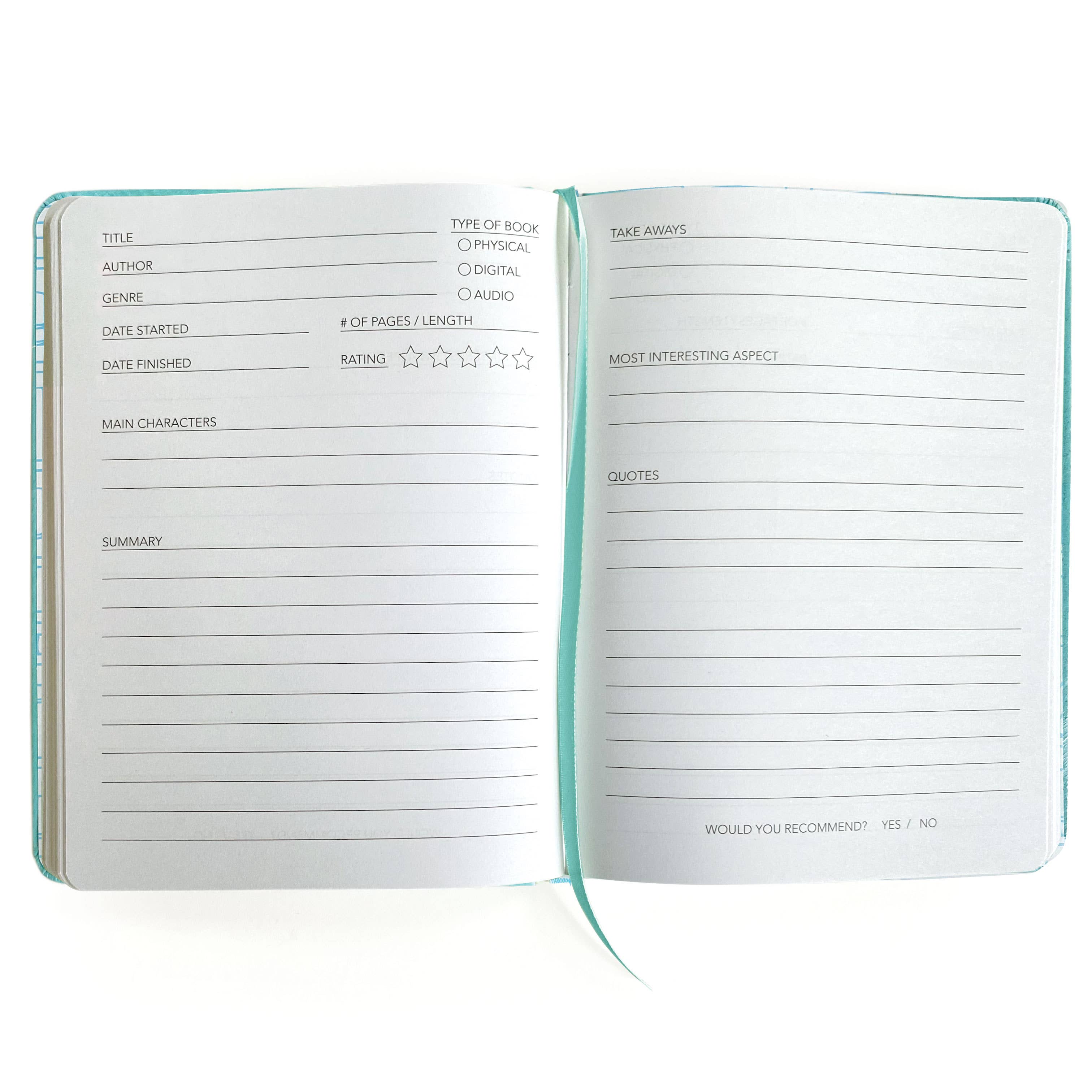 Paper House Literary Journal WELL READ BLUE Book Tracker
