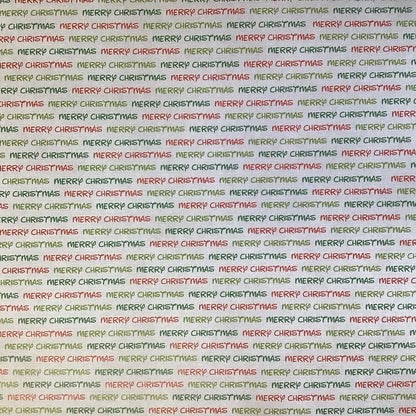 Scrapbook Customs MERRY CHRISTMAS GREEN SNOWFLAKES 12"X12" Scrapbook Paper