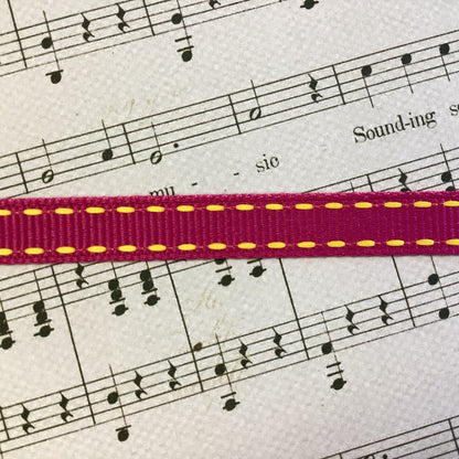 Creative Impressions 3/8” STITCHES RIBBON 1 yard yd