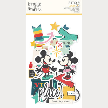 Simple Stories Simple Pages SAY CHEESE HAPPIEST PLACE Page Pieces
