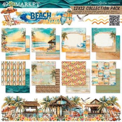 49 and Market BEACH VIBES 12X12 Collection Pack