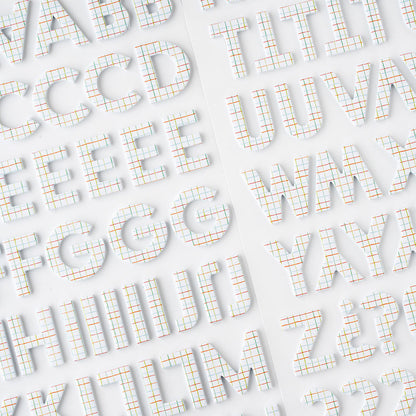 Thickers Pebbles COOL BOY Alpha Foam Letter Stickers