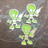 Scrapbooksrus Diecut ALIEN WITH LASER 3D Scrapbook Die Cut Embellishment