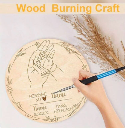 Scrapbooksrus 12” WOOD CIRCLE SIGN Hanging Round Home Decor