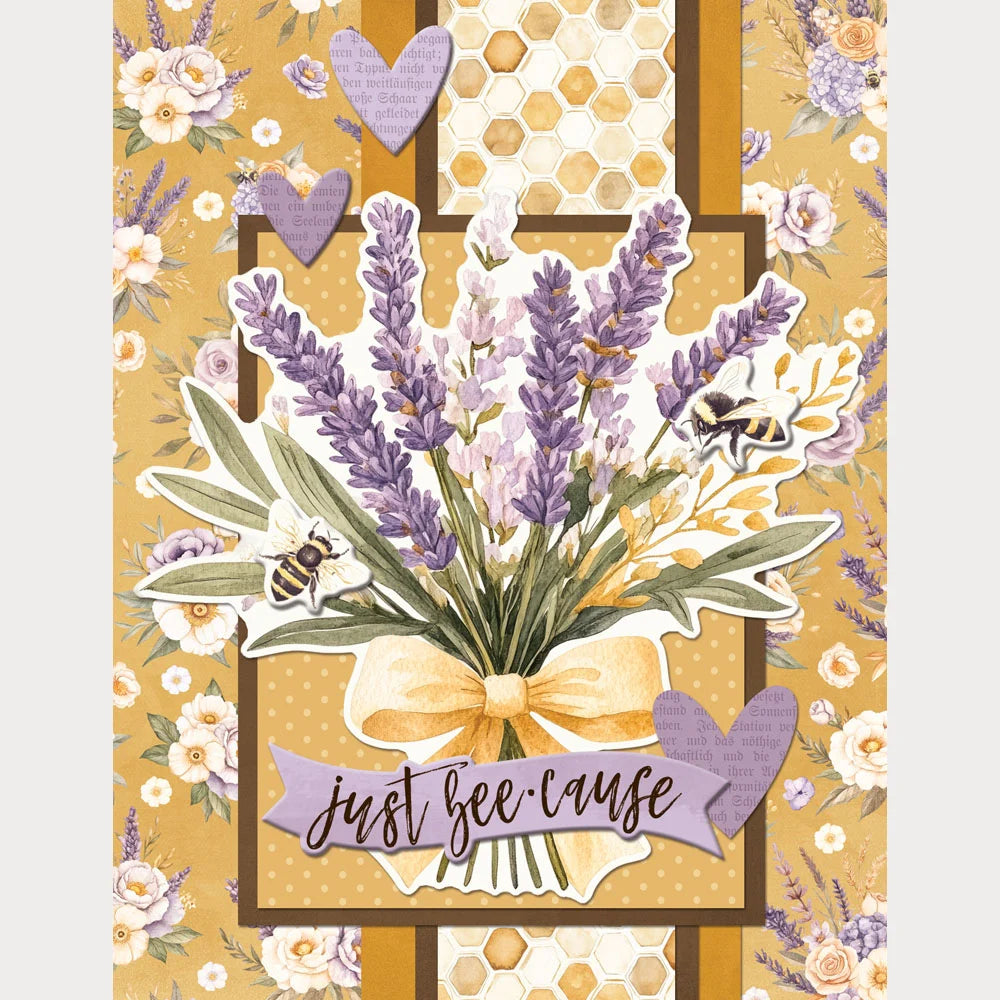 Simple Stories Simple Cards SIMPLE VINTAGE LAVENDER FIELDS Card Kit