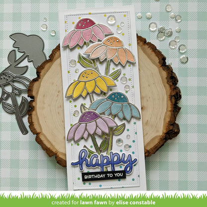 Lawn Cuts DELIGHTFUL DAISY Custom Craft Dies 2pc