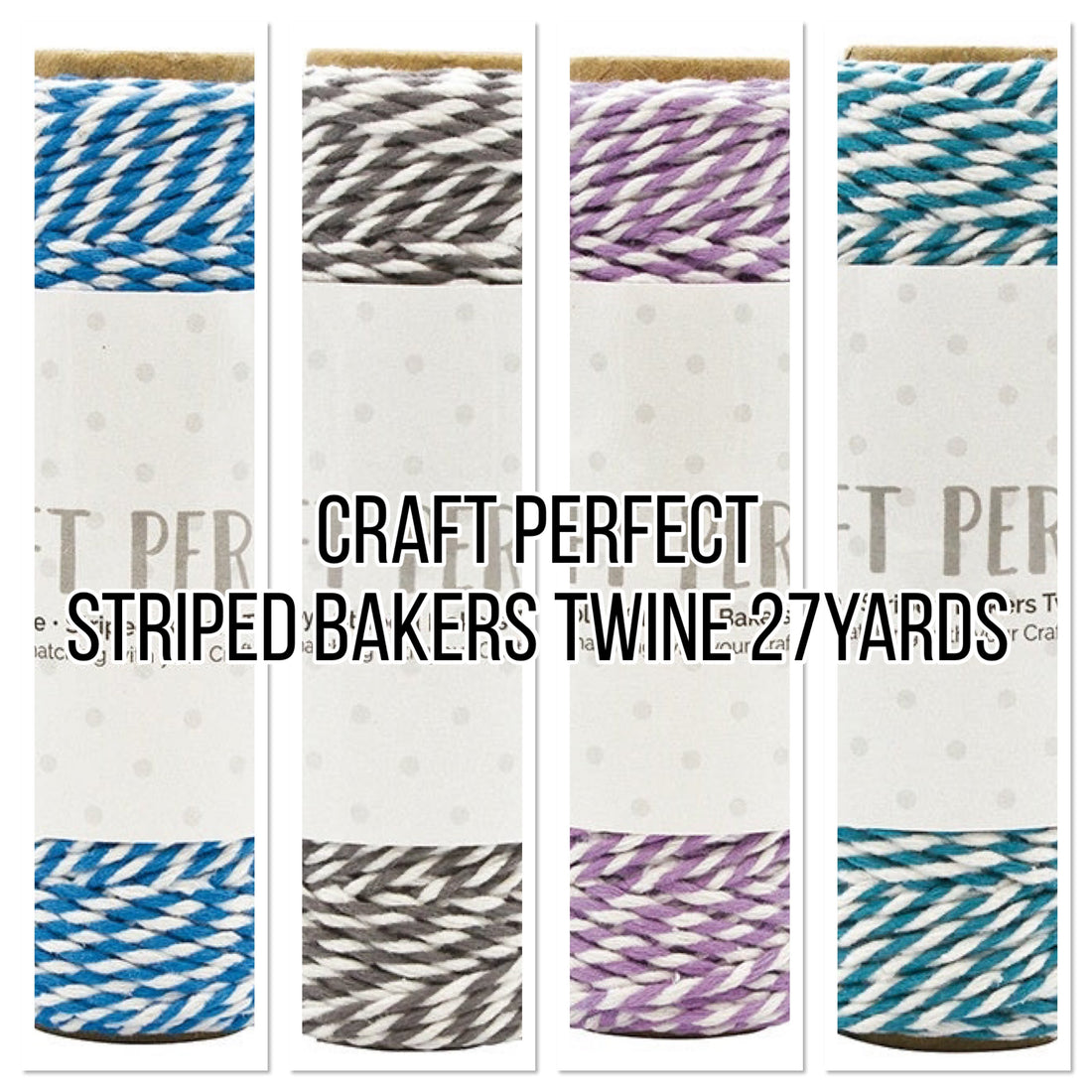 Craft Perfect STRIPED BAKERS TWINE 27yards