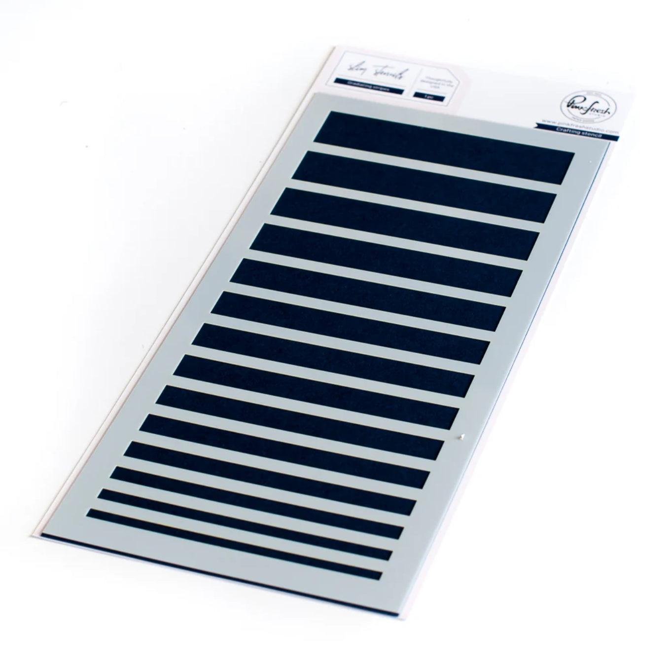 Pinkfresh Studio GRADIATING STRIPES Slim Crafting Stencil 1pc