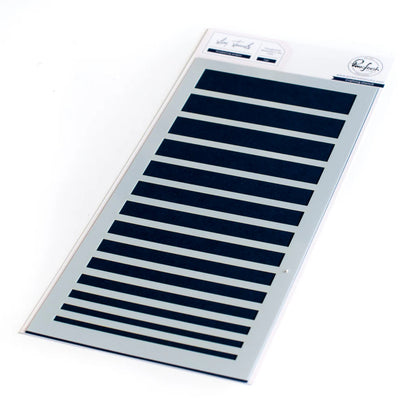 Pinkfresh Studio GRADIATING STRIPES Slim Crafting Stencil 1pc