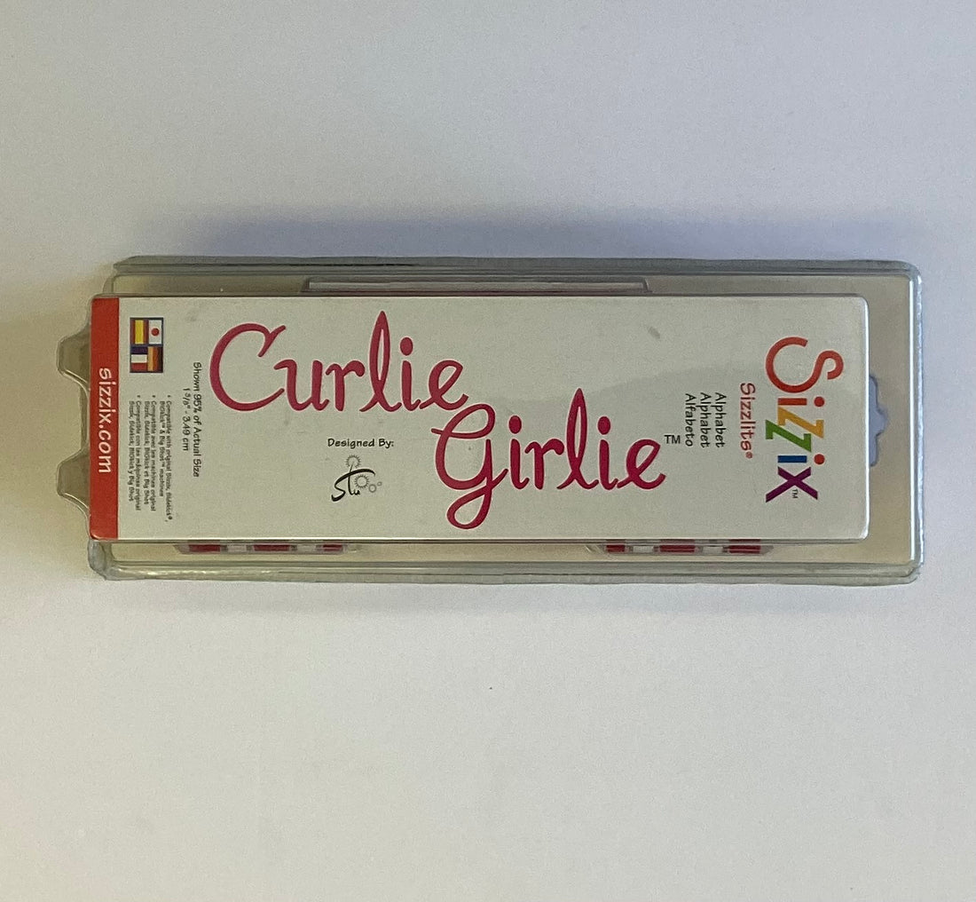 Sizzix Sizzlits CURLIE GIRLIE Alphabet